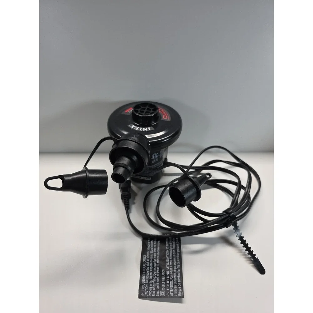 INTEX Quick Fill air pump, attachments, electric, works good,